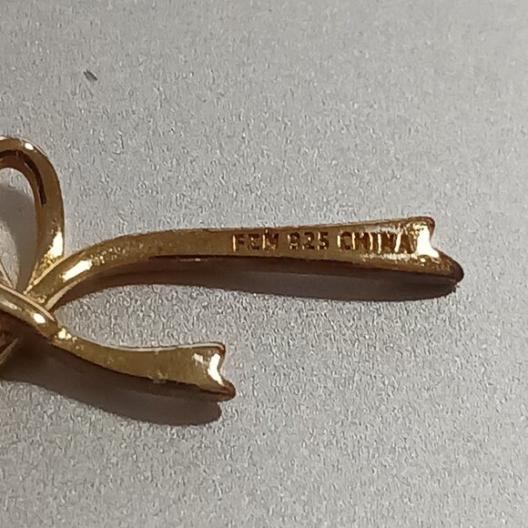 Cote d’ Argent 925 Sterling Silver Gold Plated Mini Bow Post Stud Earrings NEW - Picture 6 of 9